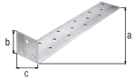Flat steel concrete anchor 205x40x40 mm GAH 332105