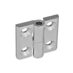 Screw-on hinge GN 237-AL-60-60-A-EL Anodised aluminium