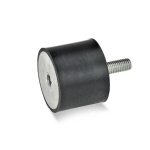 Rubber buffer GN 351-15-20-M4-ES-55 Internal thread Screw