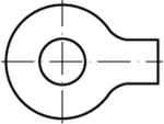 Locking plate DIN 93 6.4 mm, galvanised