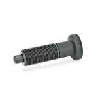 Rastbolzen ohne Bund GN 613-5-A ohne Kontermutter, mit Knopf