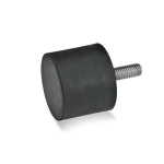 Trillingsdemper GN 452-20-15-M6-S-55 Roestvrijstalen schroef