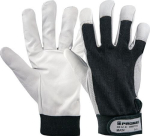 Nappaleder-Handschuhe Gr.11, mit Geweberücken schwarz EN 388, Kat. II, NOW-Main