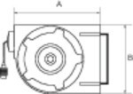 Compacte slanghaspel 12x8 mm, 9 m, max 10 bar -10°C - +40°C, voor lucht