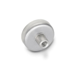 Houdmagneet, schijfvorm GN 50.25-HF-25-7-M5 Roestvrij staal, met draadgat