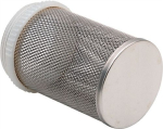 Filter voor europese terugslagklep AG 1.1/2", schroefdraad polyamide PA Filterkorf roestvrij staal A2