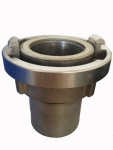 Zuig- & drukkoppeling, lang mondstuk DN 50 mm, bochten 66 mm, Storz C Aluminium, gesmede gebogen onderdelen PN16