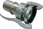 Nut part for shell binding Dimension 108/100 for hose LW 102 mm Perrot CK77 system, galvanised steel