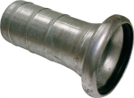 Mutterteil für Schelleneinband Abmessung 108/100 für Schlauch LW 102 System Bauer S78, Stahl feuerverzinkt