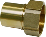 Hose nozzle for tray binding Female 3/4", LW=19 mm, swivelling nut TW tanker, brass
