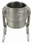 Schnellkupplung EN ISO 14420-7 DN 100, AG 4", PN10 Kamlok Typ D Mutterteil, Edelstahl