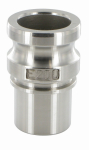 Quick coupling EN ISO 14420-7 DN 50, 2", PN16, for clamping shell Kamlok type E male part, stainless steel