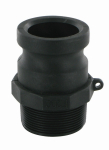 Coupling plug type F DN 32 AG 1.1/4" BSPT Kamlok, polypropylene PP