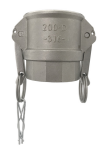 Coupling sleeve type D DN 150 IG 6" BSPP Kamlok, stainless steel
