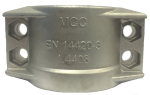 Clamping shell DN25 25x6 mm, clamping 36-39 mm stainless steel
