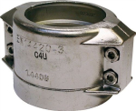Klemmschalen, Edelstahl 63x8 mm, Spannbereich 78-82 mm
