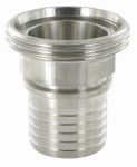 Conische aansluittuit VK met sluitring DN 32 Groefaansluiting 32 mm Roestvrij staal 1.4401, melkpijpfitting
