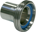 Dairy pipe fitting MT type VMS 1, 451 for clamping shell mounting