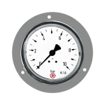Standaard manometer, verchroomde voorring AG 1/4", 0-16 bar, D 50 mm Achteraansluiting, centrisch