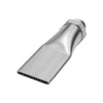 Noise-reduced flat nozzle AG 1/2"- 27 UNS, L 100 mm Diagram 8, nickel-plated brass