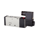 5/2-Wegeventil Serie 4V IG 1/4" 1,5-8 bar, 1300l/min, G1/4" Ent. 230V 50 Hz,monostabil, Alu leg., elekt.