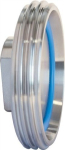 Blindstopfen IG 3", Rd 110x1/4"IG für Milchrohrverschraubung