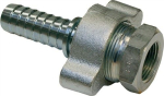 Dampfschlauchkupplung, Hochdruck LW 19 mm, IG 3/4" NPT, St oder TG verz. Typ MK, komplett mit Mutter & Adapter