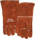 Schweißer-Handschuhe Rindspaltleder Gr.XL, L=340 mm, EN 388/407/12477 Ausführung A/B