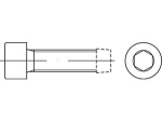 Thread-forming screw DIN 7500 M 5x30 mm, galvanised Form E Cylinder head to DIN 912