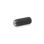 Ball clamping screw GN 605-M4-10-B flattened ball