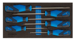 Screwdriver set 6-piece in 1/3 CT module Gedore 1500 CT1-2150 PZ