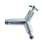 Uitlaatklep 1/2" met plug, mat verchroomd Geka Plus Design 7121XY