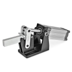 Pneumatische klem GN 861-1000-EP-M Massieve klemarm, magnetische zuiger