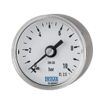 Stainless steel pressure gauge AG 1/8", D 40 mm, 0-2.5 bar rear, complete stainless steel 1.4571