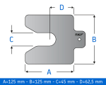 Ausgleichscheiben-Satz TMAS 125-040 0,40 mm - SKF MaPro