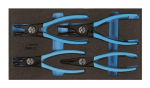 Assembly pliers set 6-piece in 1/3 CT module Gedore 1500 CT1-8000