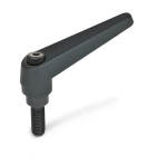 Klemmhebel, verstellbar GN 101-22-M10-20-SW AG schwarz RAL 9005