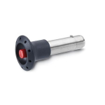 Buspen met plastic knop GN 114.3-8-20 roestvast staal