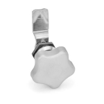 Stainless steel lock GN 115-SG-6-NI Star grip