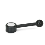 Flachspannhebel, verstellbar, gerade GN 125-32-M6-D Innengewinde