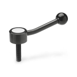 Flachspannhebel verstellbar GN 125-36-M10-63-E AG, gebogen