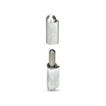 Weld-on hinge GN 128.2-60-AL Aluminium