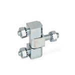 Screw-on hinge GN 129-12-D Steel, three-part
