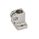Fuß-Klemmverbinder GN 162.3-B12-2-NI Edelstahl, mit 2 Befestigunsbohrungen