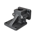 Foot flange clamp connector GN 171-B20-2-SW