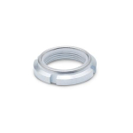 Slotted nut, self-locking GN with polyamide insert