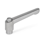 Clamping lever, adjustable GN 300.5-78-M8-AS stainless steel