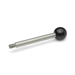 Handle bar with ball knob GN 310-8-63-A-NI stainless steel