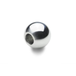 Ball knob DIN 319-AL-40-B16-K Aluminium, bore