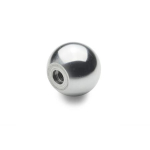 Stalen kogelknop DIN 319-ST-16-M4-C gepolijst, binnendraad